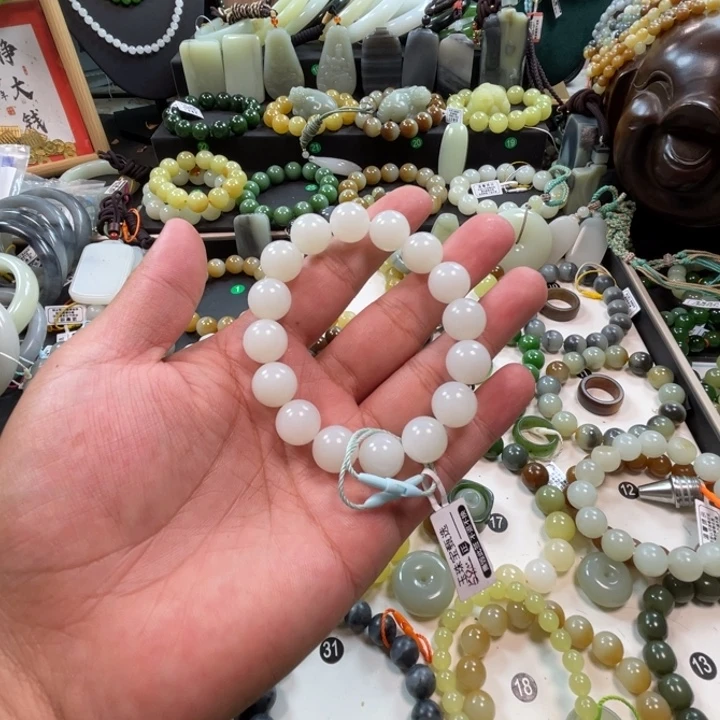 超***和田玉未镶嵌手串