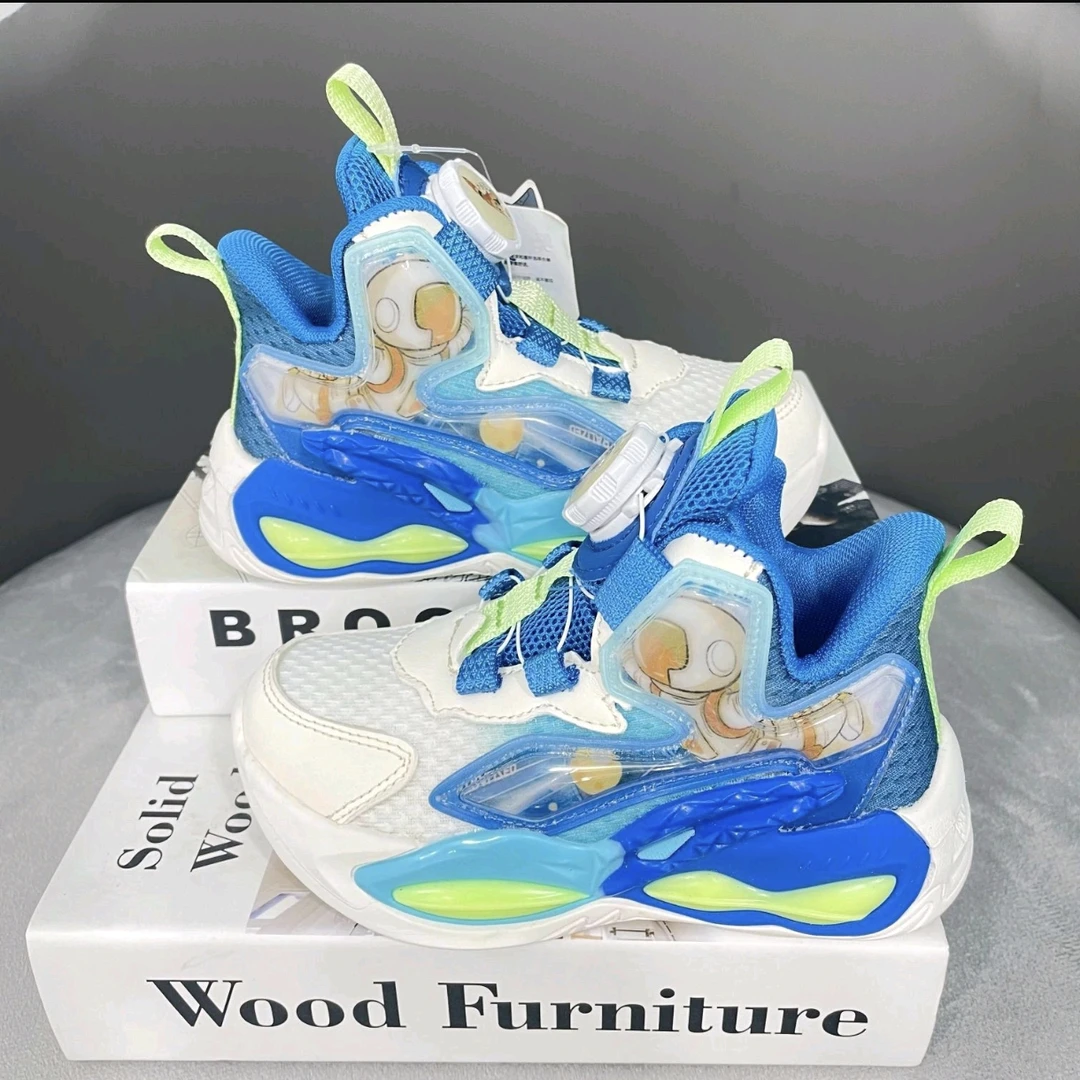 春秋52166儿童冰丝网篮球鞋运动鞋透气轻便男童休闲鞋防滑软底