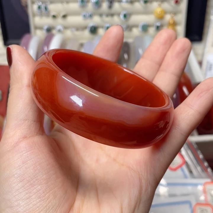 玛瑙/玉髓未镶嵌手镯每天一个福利款
