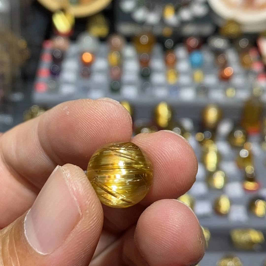 未镶嵌水晶手链钛晶单珠14.4