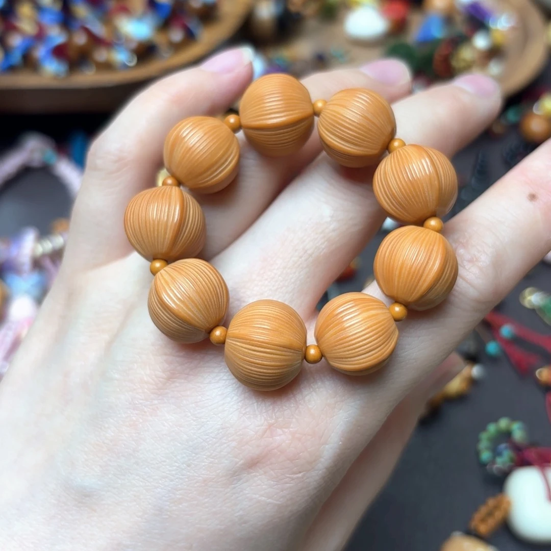 猴头核桃吊坠成品的素圈