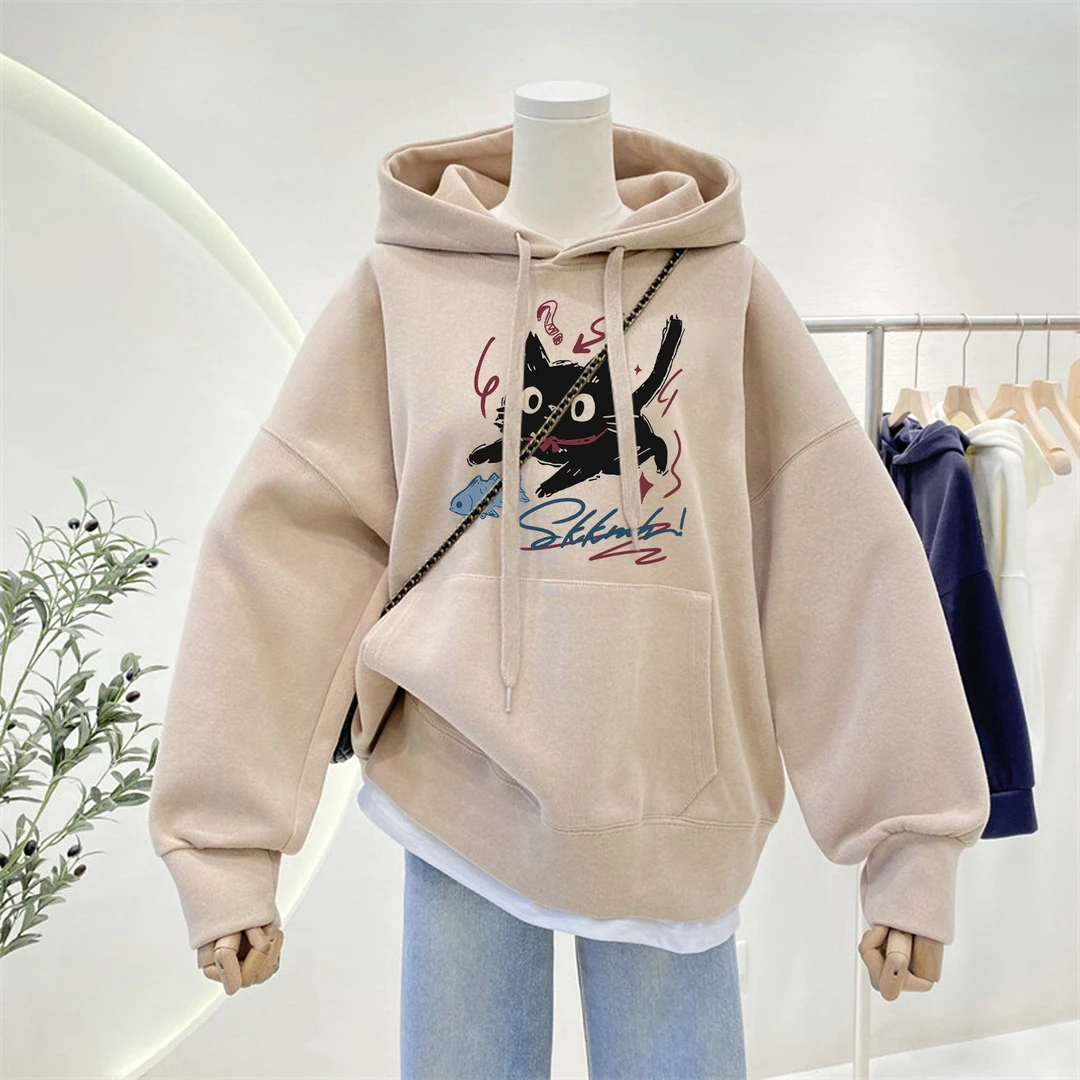 大码240斤胖mm薄款卫衣女2025新款秋季ins潮港风宽松上衣连帽外套