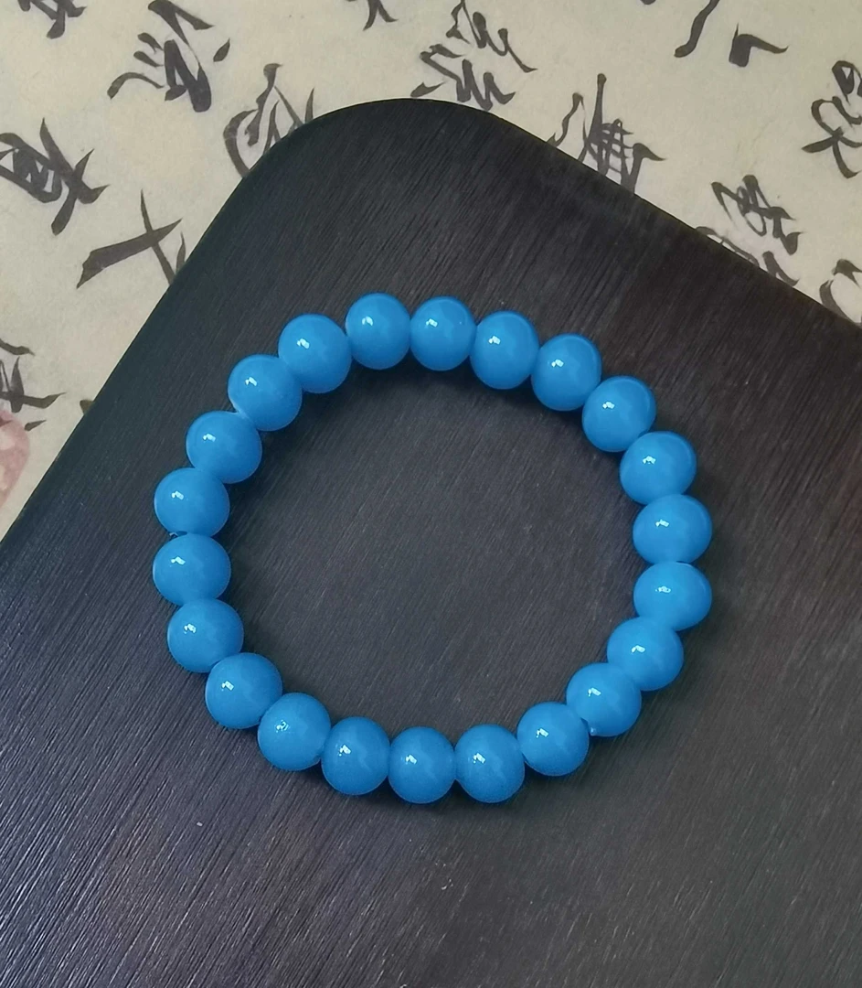 老琉璃百搭蓝色手串(5010302)