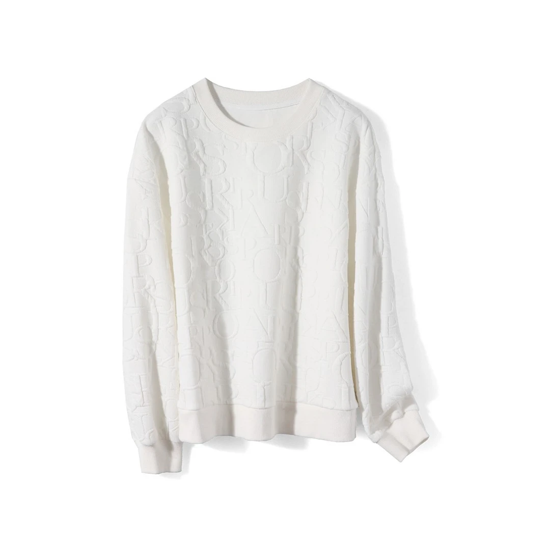 32313【画系列】圆领印花百搭卫衣23W2353