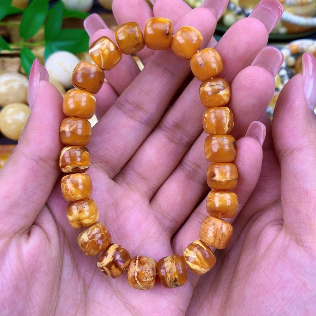 未镶嵌琥珀珠宝奇石10 粉