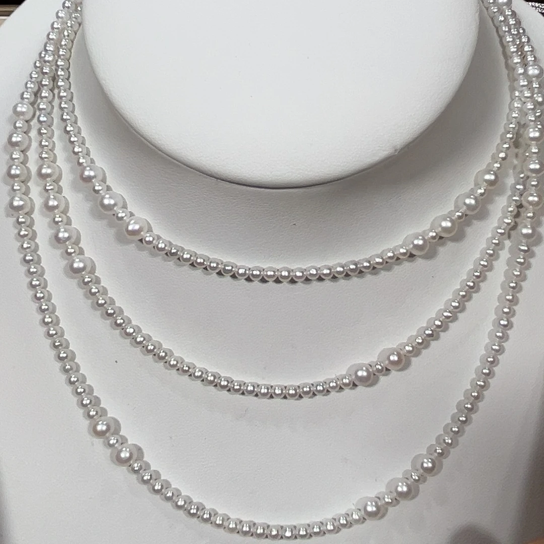 银S925镶嵌淡水珍珠颈饰