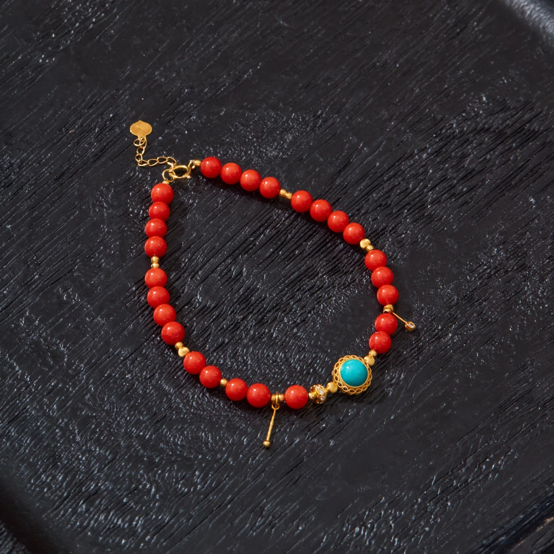 【云上雅岚】珊瑚DIY手串 珊瑚约4mm+ DIY0176 多样性发货