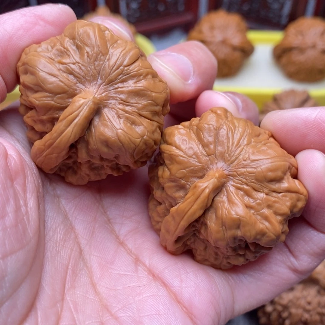 文玩核桃把件一帆风顺蛙异形39尺