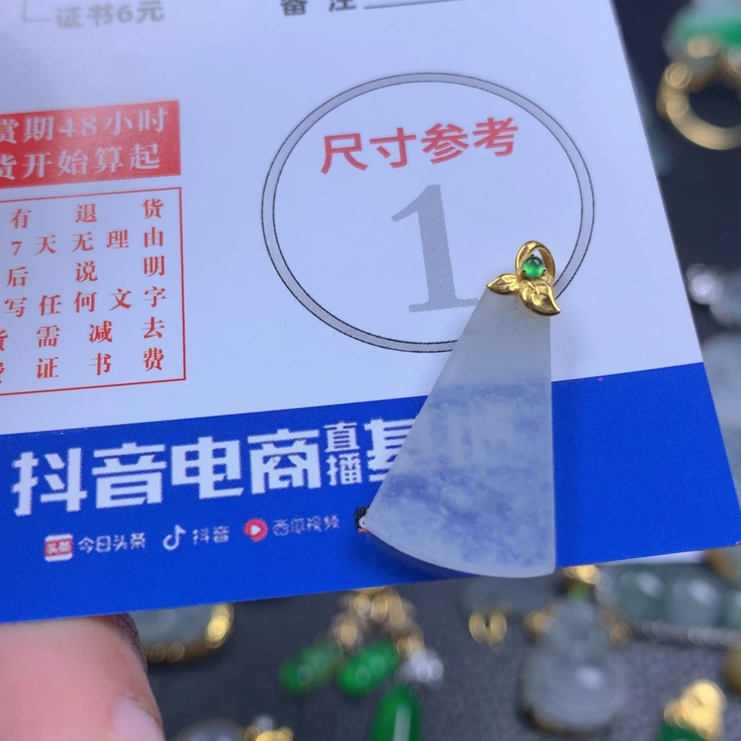【闪购商品】翡翠颈饰18K金镶嵌翡翠
