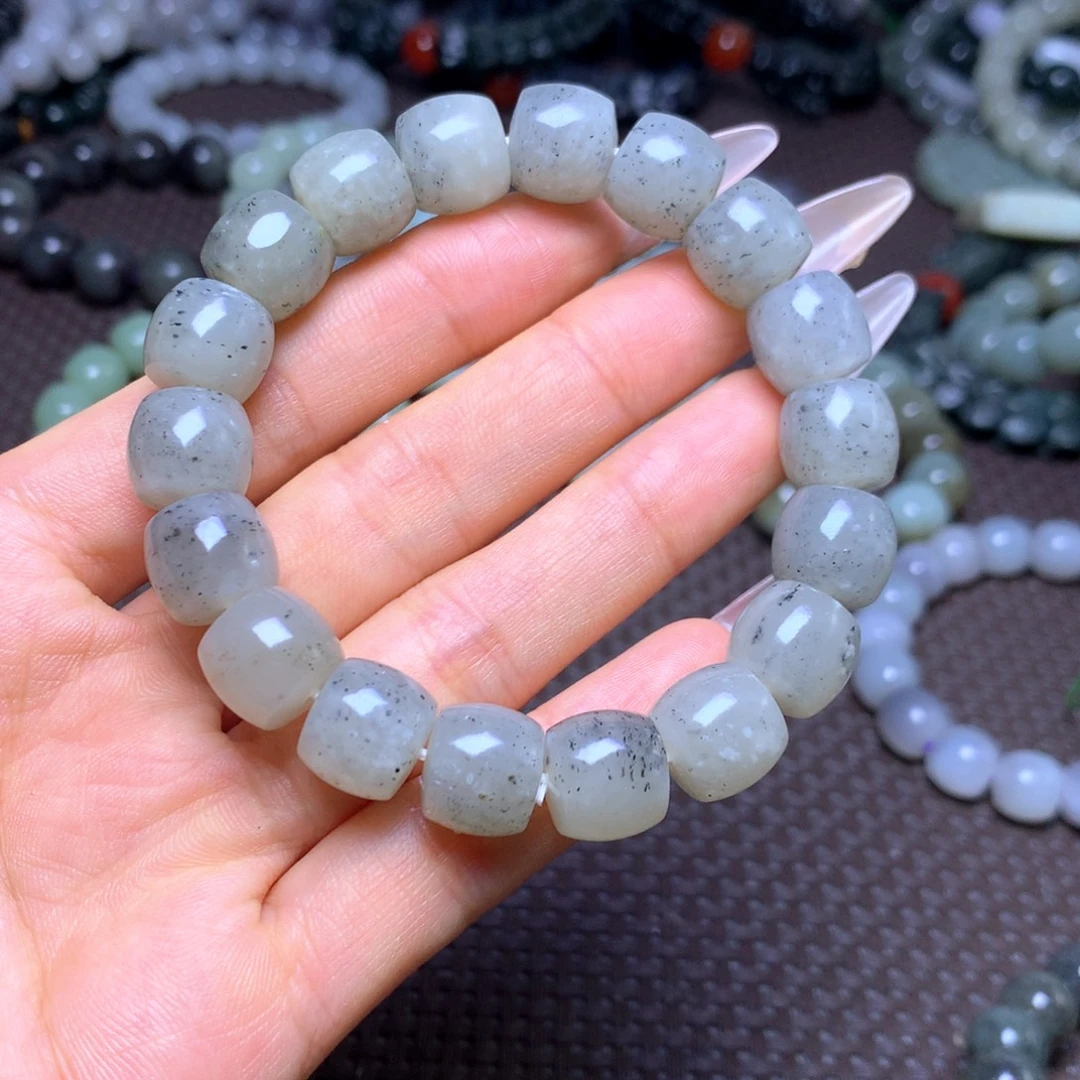 和田玉未镶嵌手串卡12