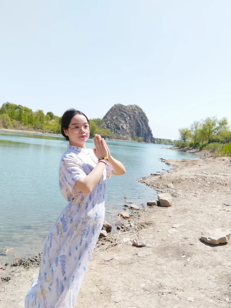 棉绸改良版旗袍超级好看碎花