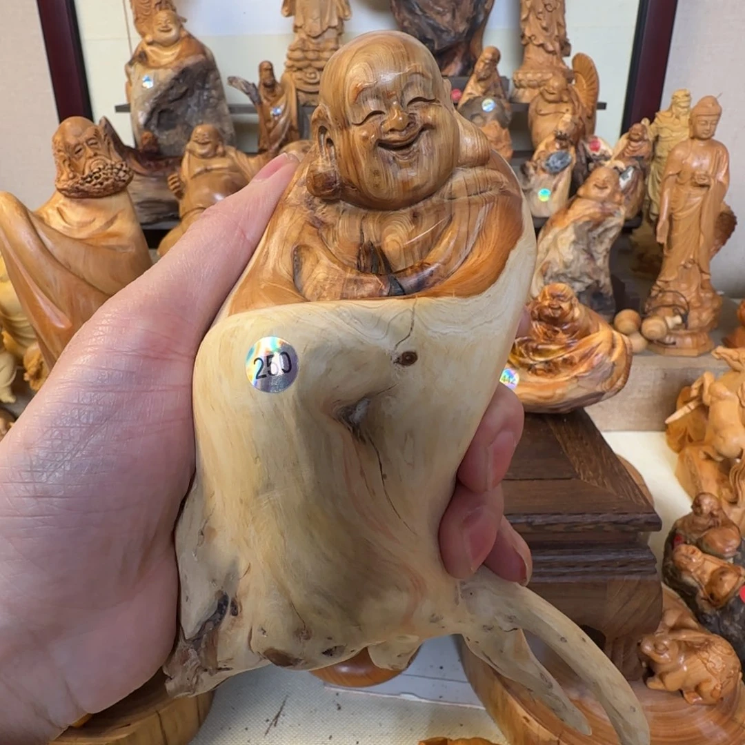 崖柏小木匠艺雕一物一拍