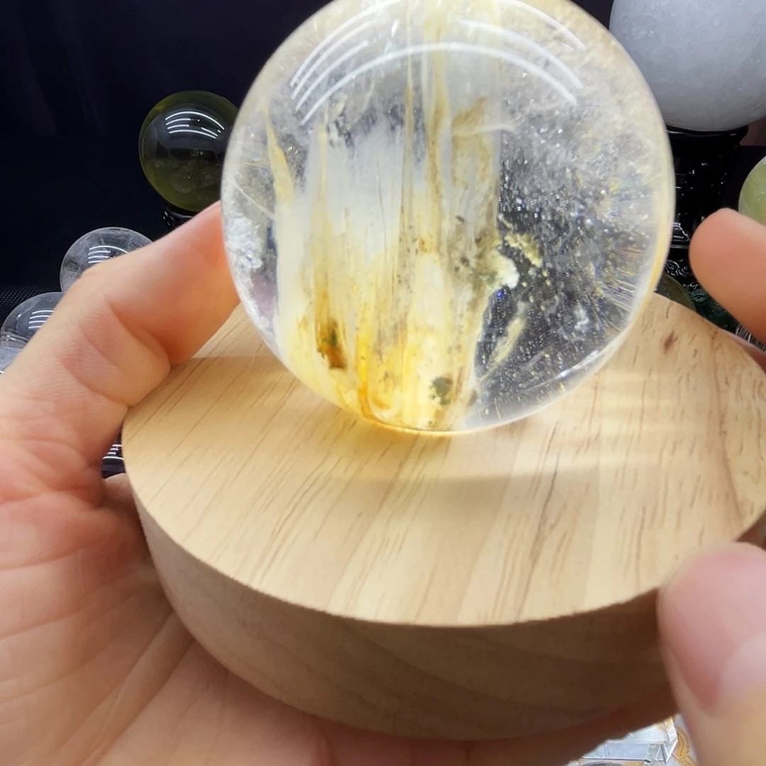 水晶珠宝半成品未镶嵌6.1公分