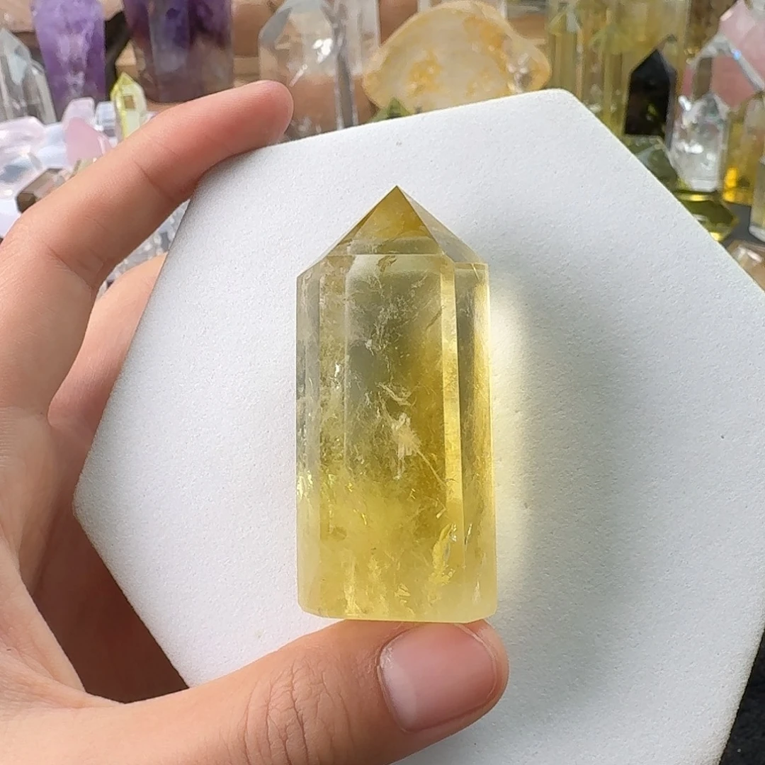 珠宝半成品水晶未镶嵌黄水晶