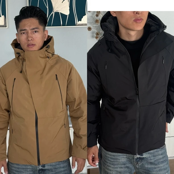 超保暖，防风防雨，男士连帽冲锋衣棉服现货专柜品