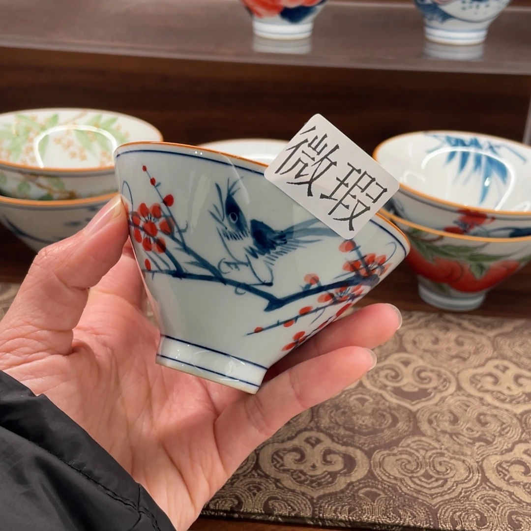 微瑕釉下彩纯手工绘制