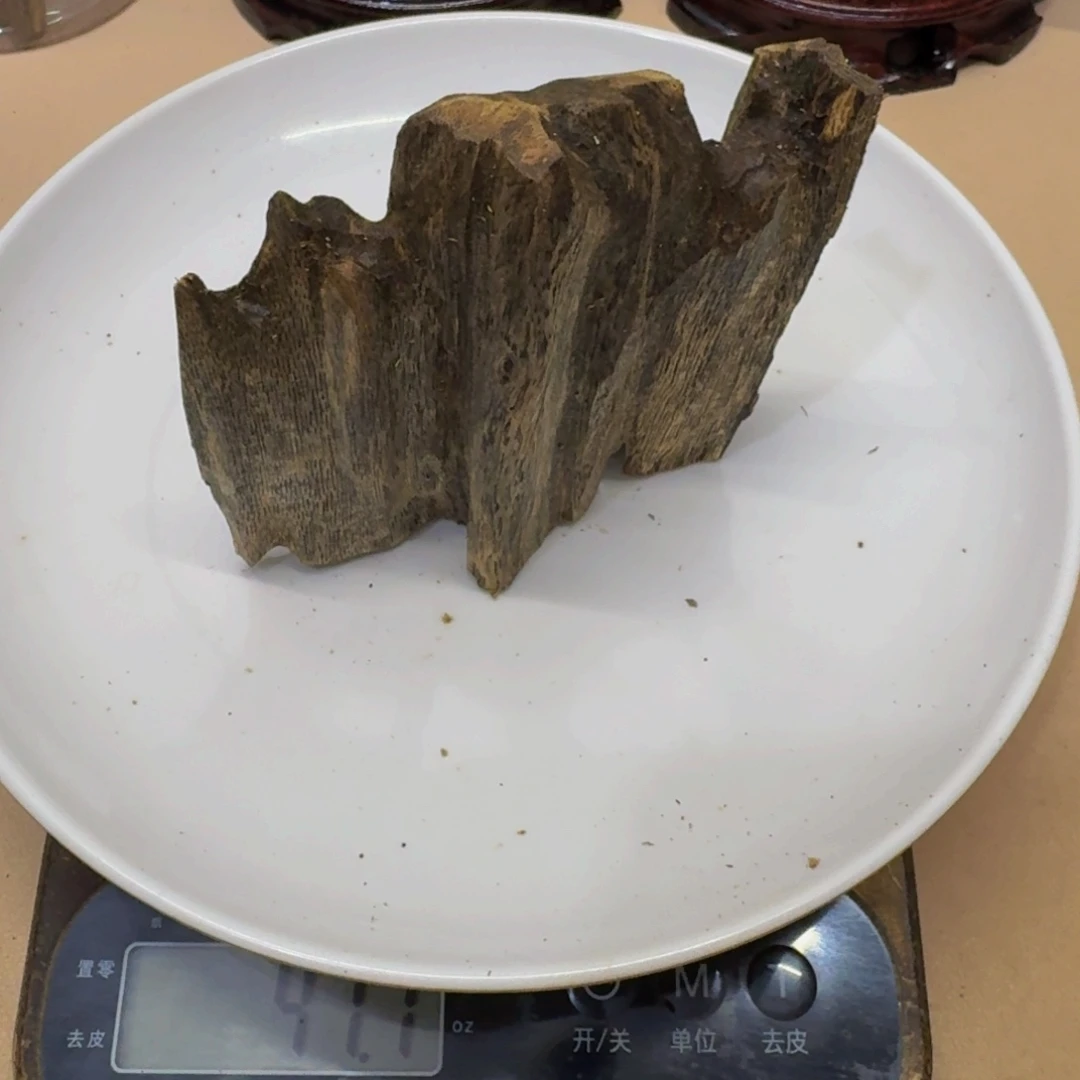 沉香碎屑沉香九分高油虫漏47克