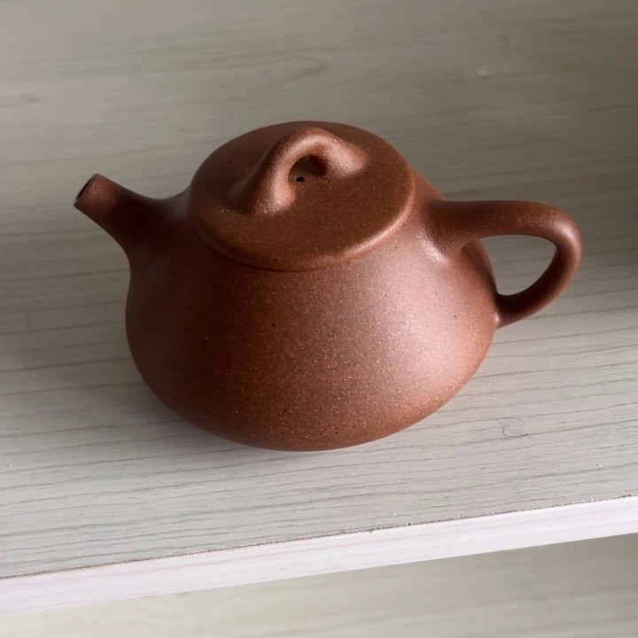 紫砂茶壶✨***烂青段高温退火石瓢220CC