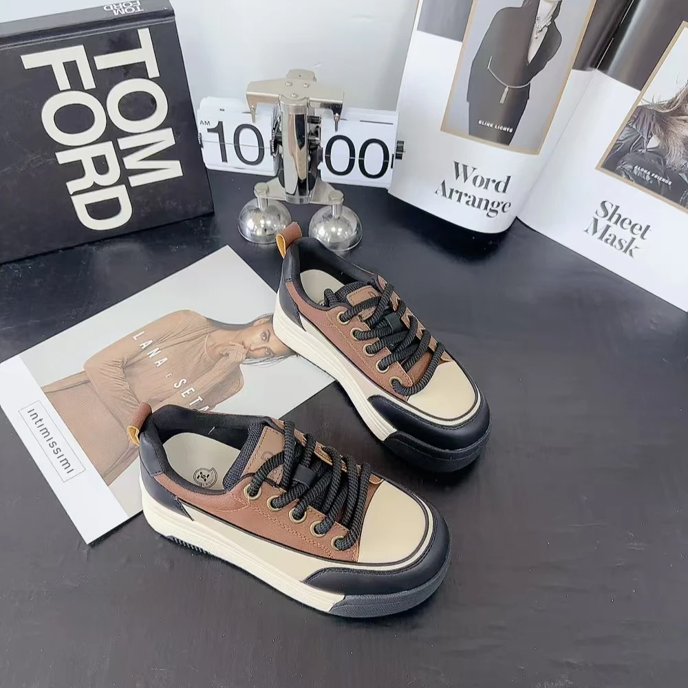 215-02舒适百搭软底系带女鞋仓