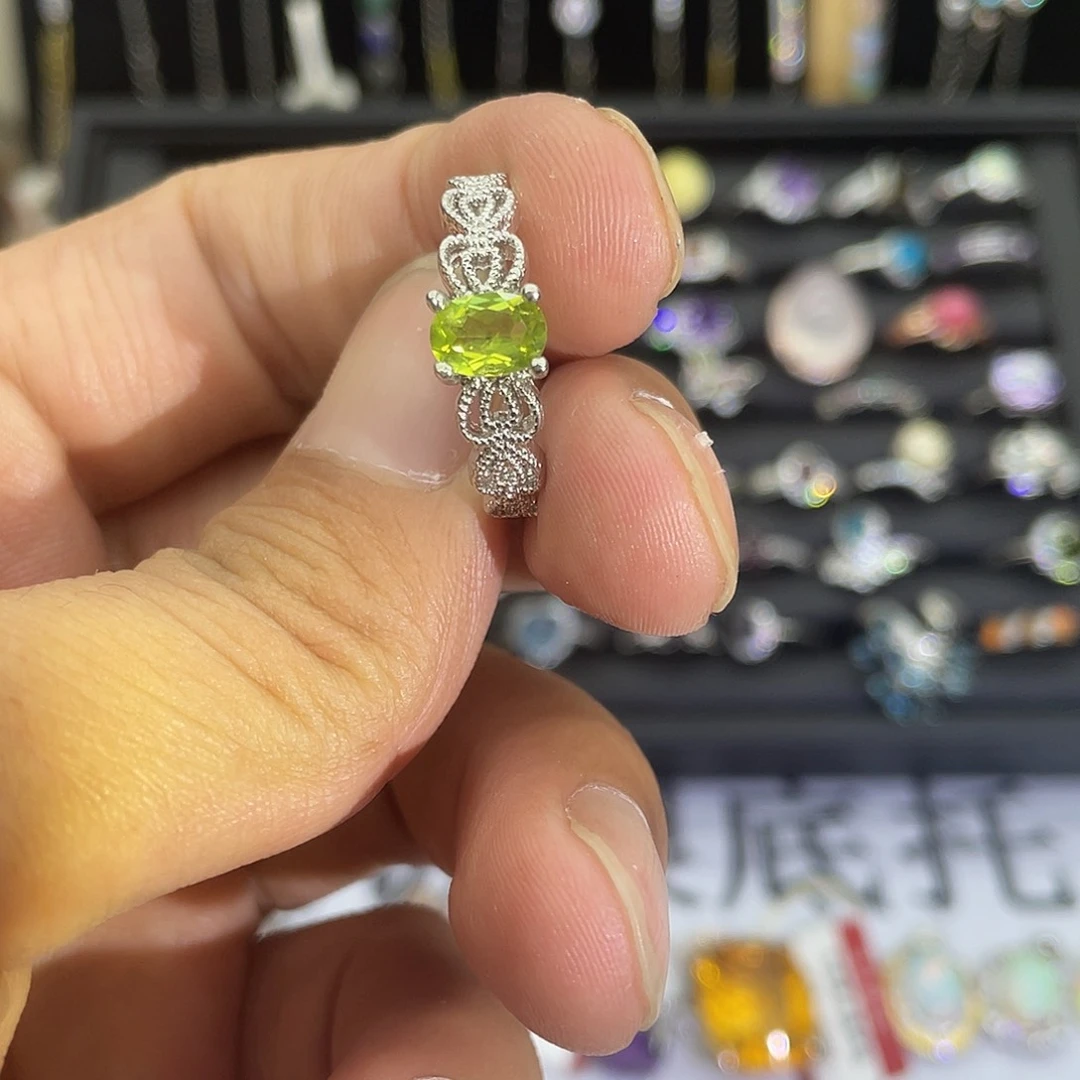紫晶珠宝半成品银S925镶嵌