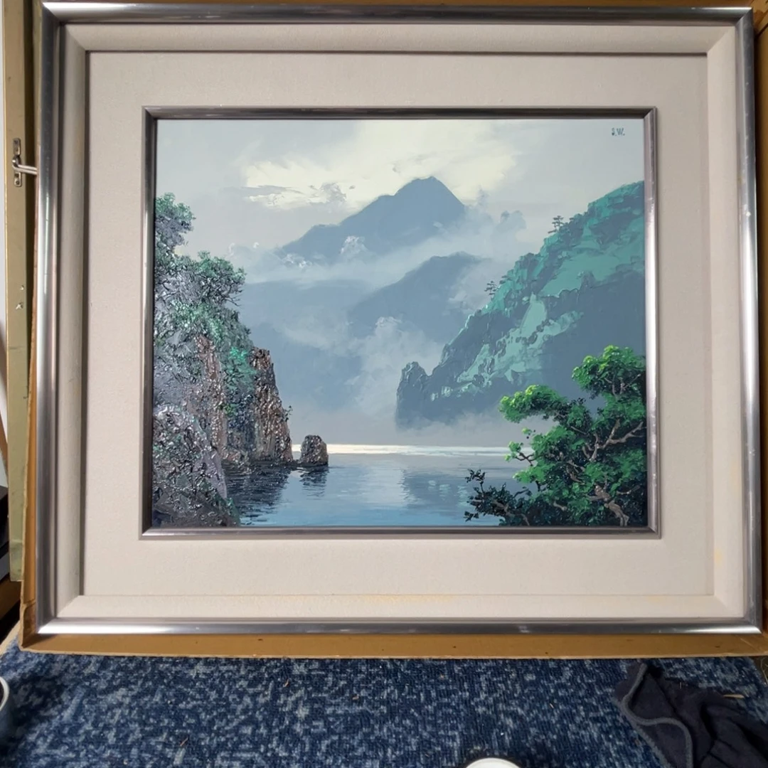 中古框画框子会有小磕碰不退不换