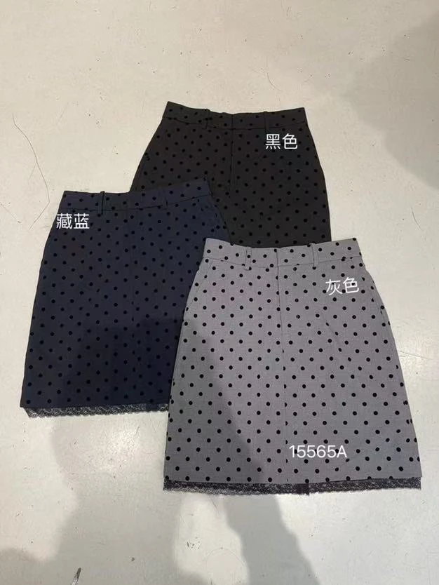 TT 福（1tt15565#）波点半裙！韩系百搭休闲半裙5-25