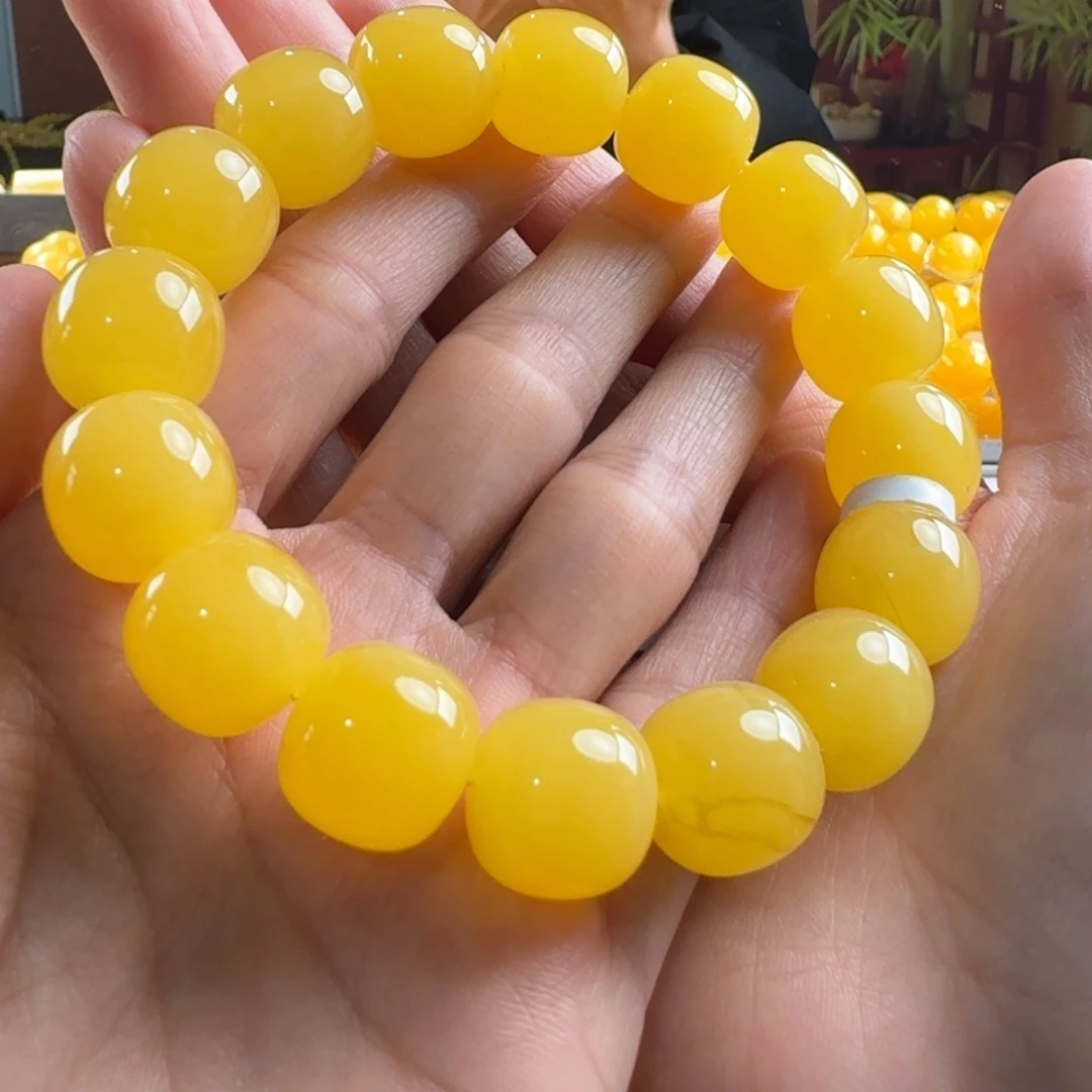 蜜蜡毛衣链未镶嵌