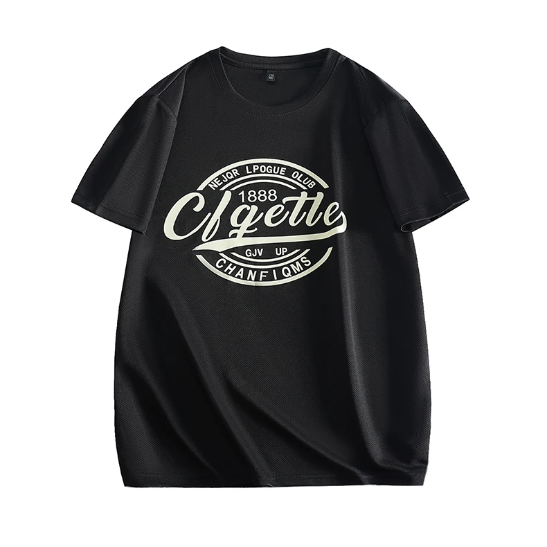 【清仓换季现货发】保罗男士短袖T恤夏季透气上衣圆领半袖t恤印花