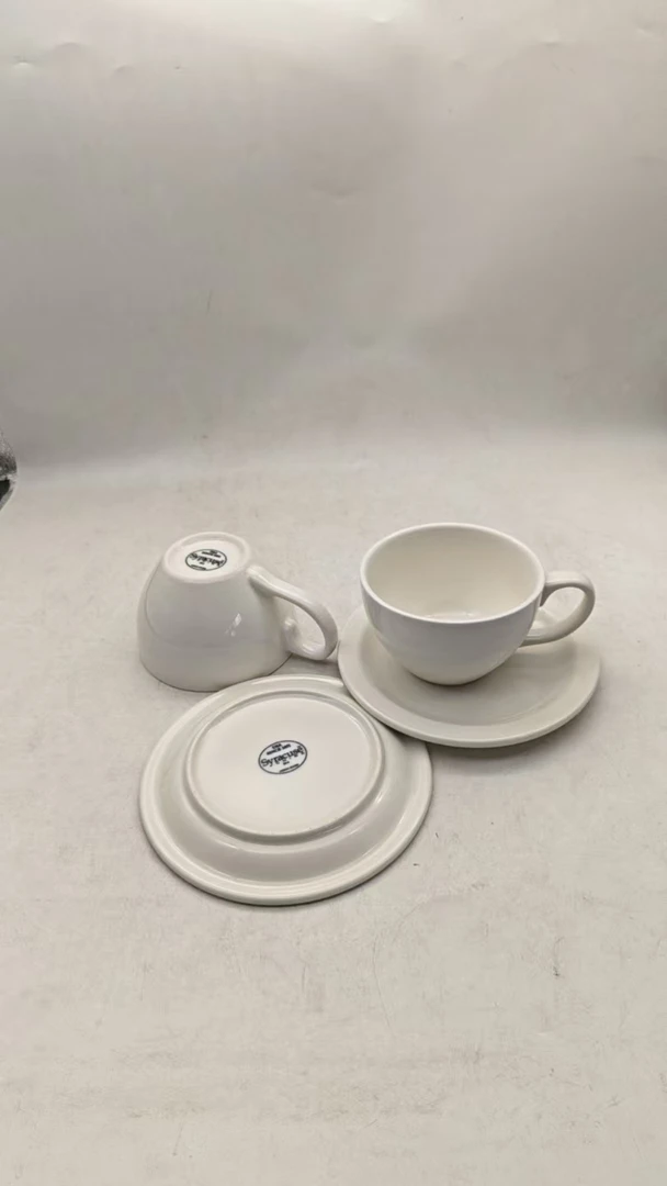 7317（杯口径10.5 高7 碟口径16 高2）陶瓷两杯两碟咖啡杯A500