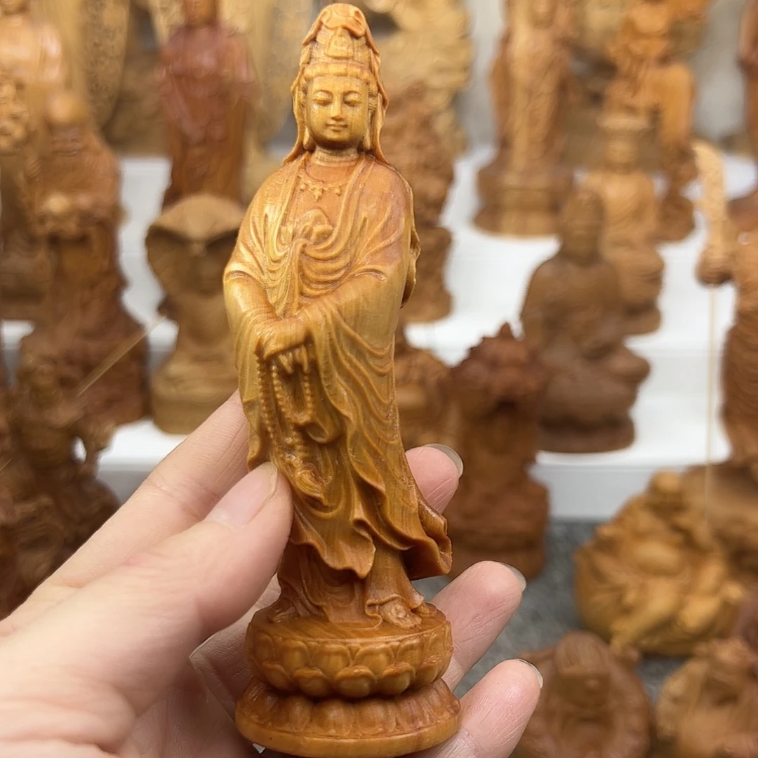 木柏木摆件手把件，