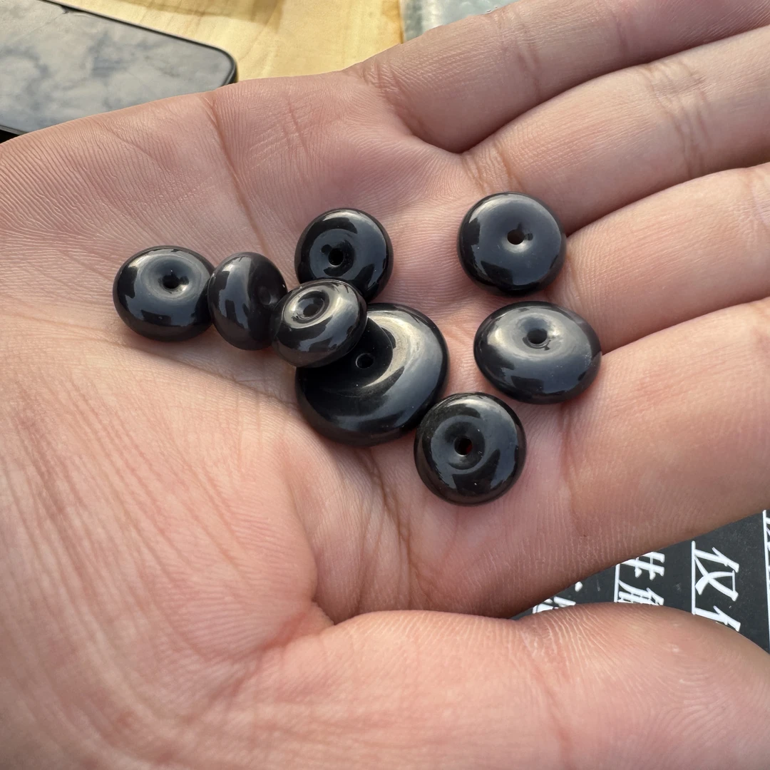 和田玉烟紫平安扣（多样性发一）不退