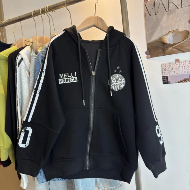 男童春季新款带帽外套灰色休闲韩版百搭大童运动春款卫衣帽衫女童