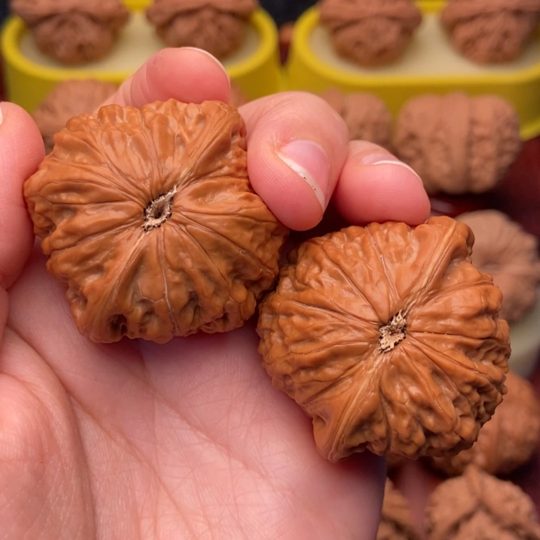 把件文玩核桃森*41全品红皮山地磨
