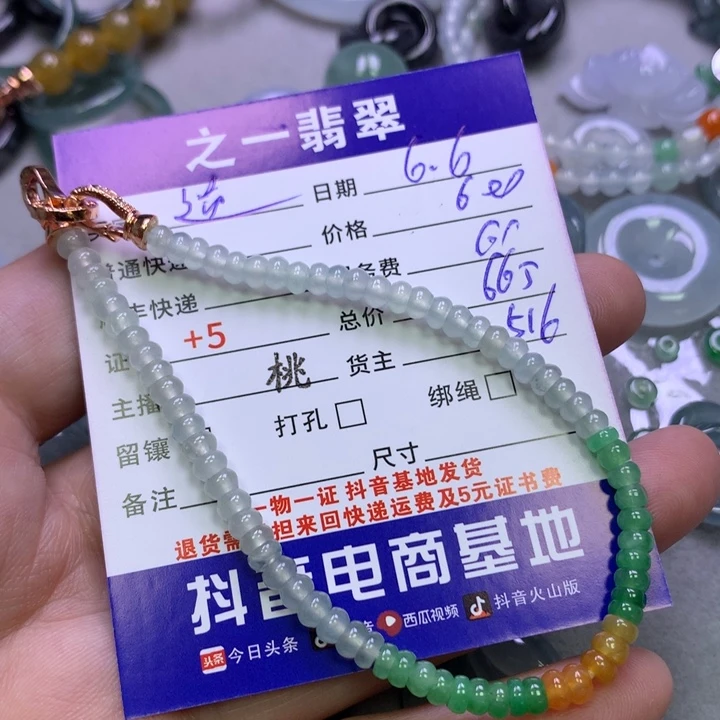 翡翠未镶嵌颈饰逆**责