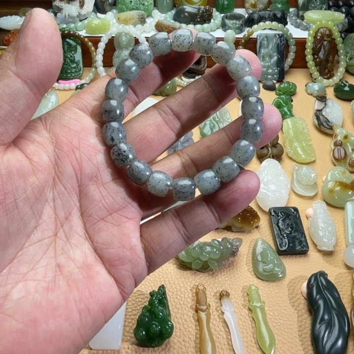 和田玉手链未镶嵌定制款