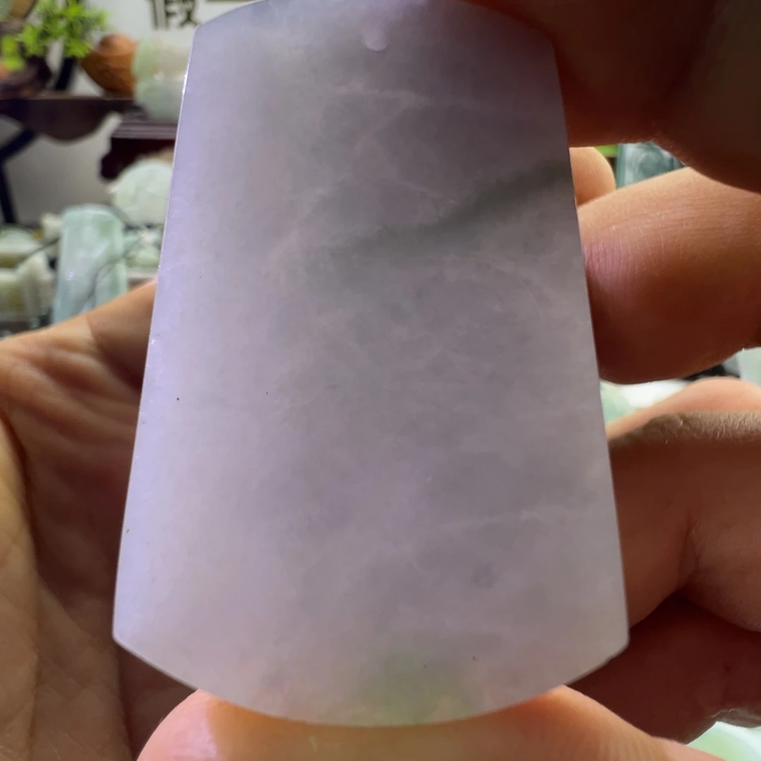 翡翠未镶嵌颈饰天然缅甸A货翡翠无事牌