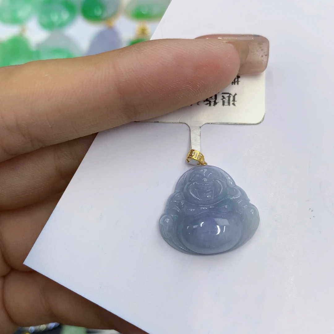 翡翠18K金镶嵌颈饰翡翠