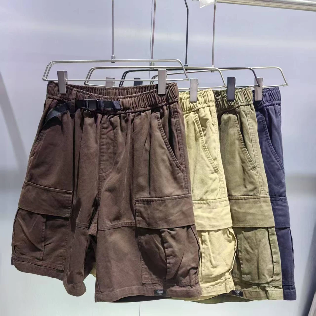 美式户外塑腰工装大口袋休闲百搭时尚夏季短裤D2302