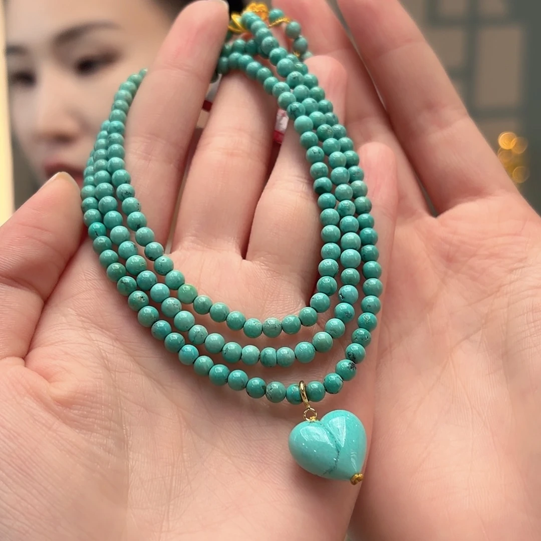 绿松石未镶嵌颈饰