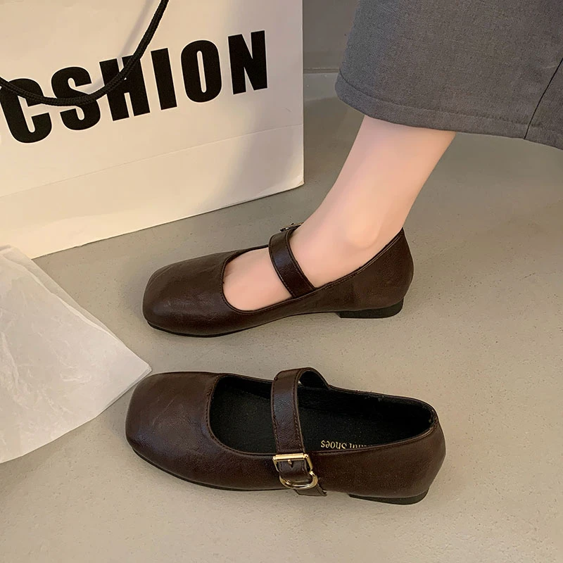 复古气质玛丽珍鞋女2025新款春季温柔配裙子豆豆鞋法式晚晚风单鞋