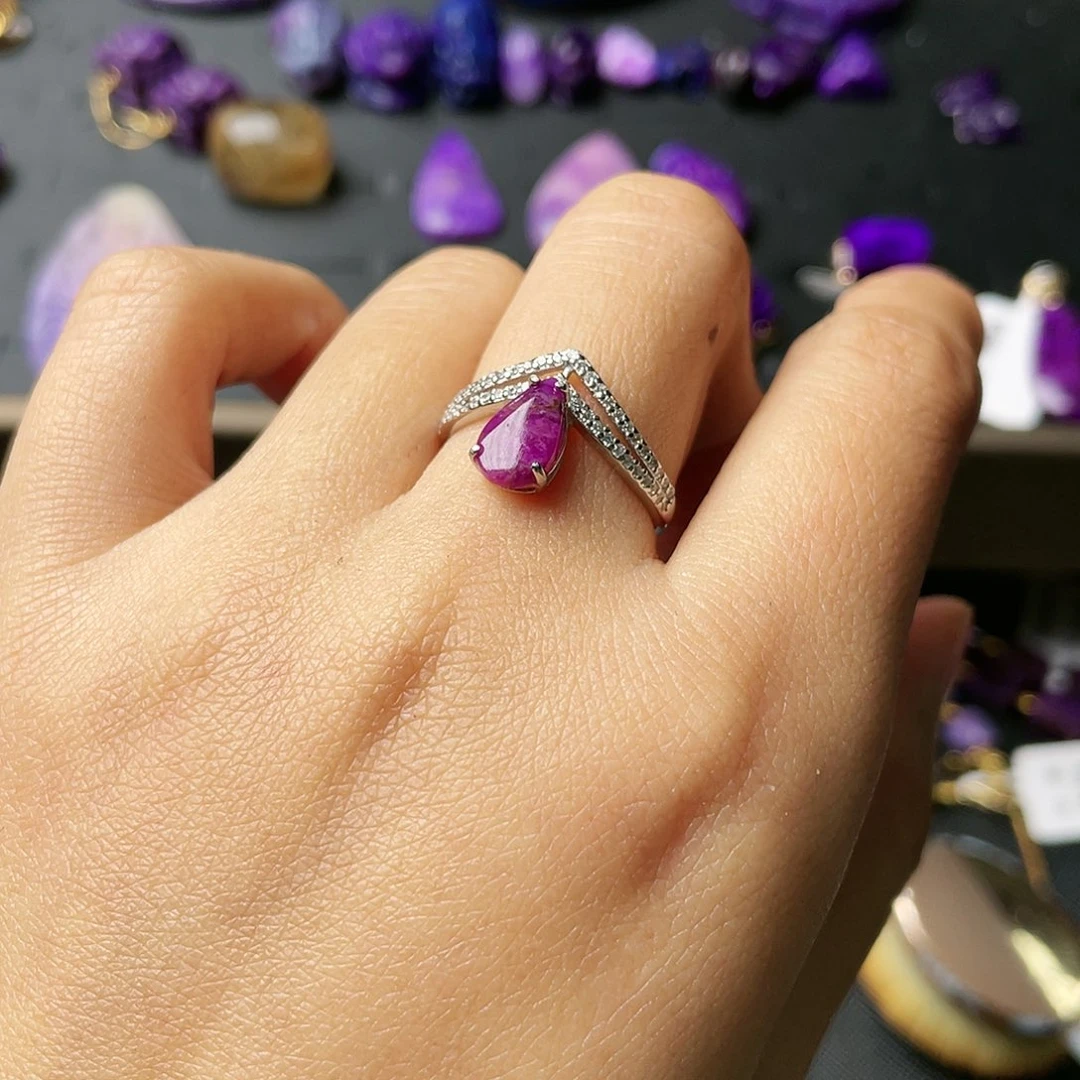 苏纪石（舒俱来）戒指银S925镶嵌