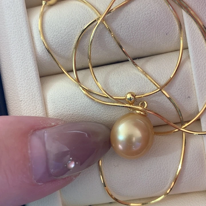 颈饰银S925镶嵌海水珍珠