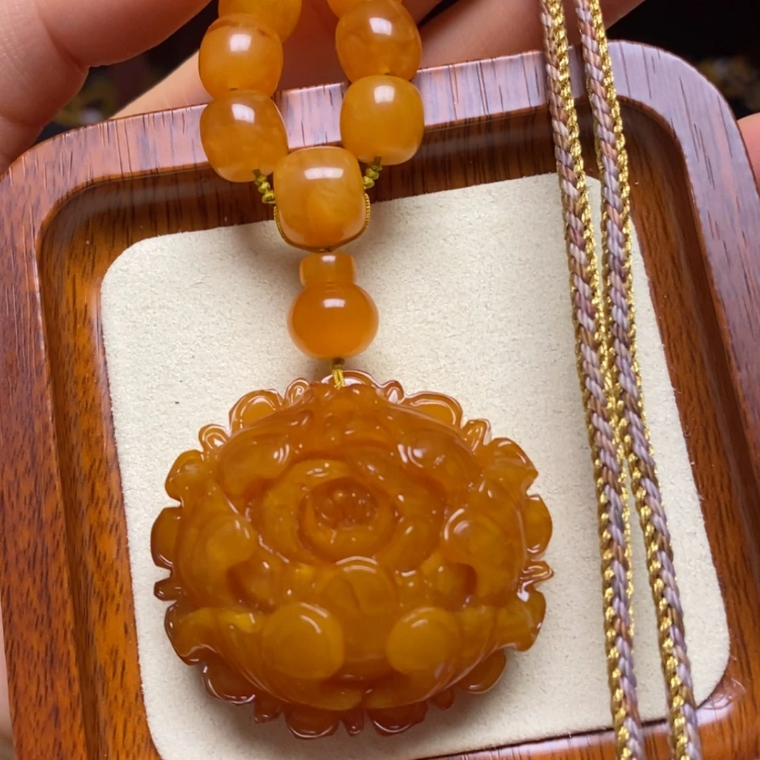 【闪购商品】蜜蜡颈饰未镶嵌项链