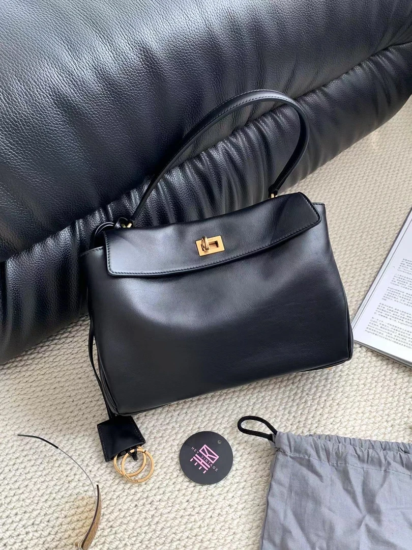 99新 Balenciaga/巴黎世家 黑金rodeo包 小号 28cm 13547225