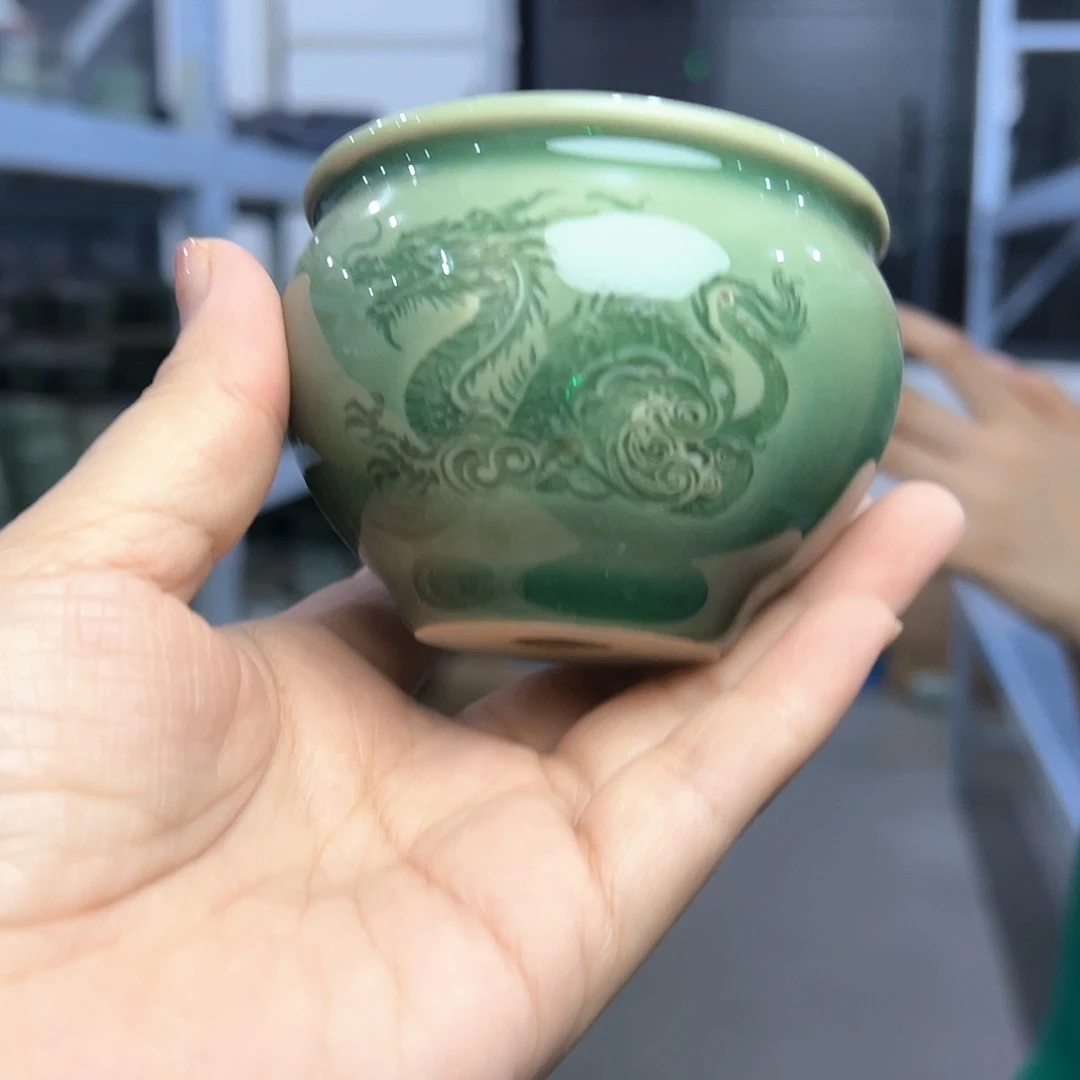 龙泉云间青瓷小米茶器