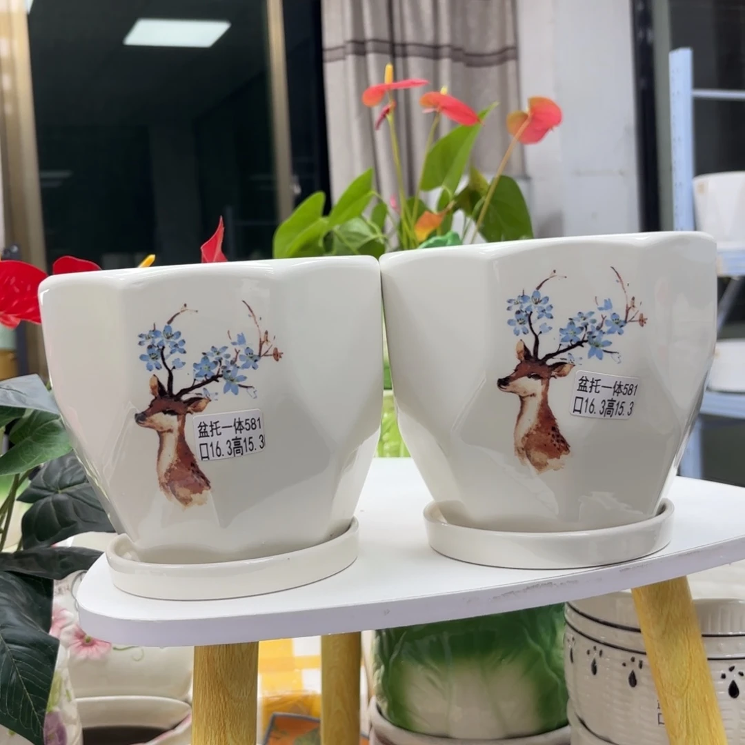 @夏西陶瓷花盆@@5581