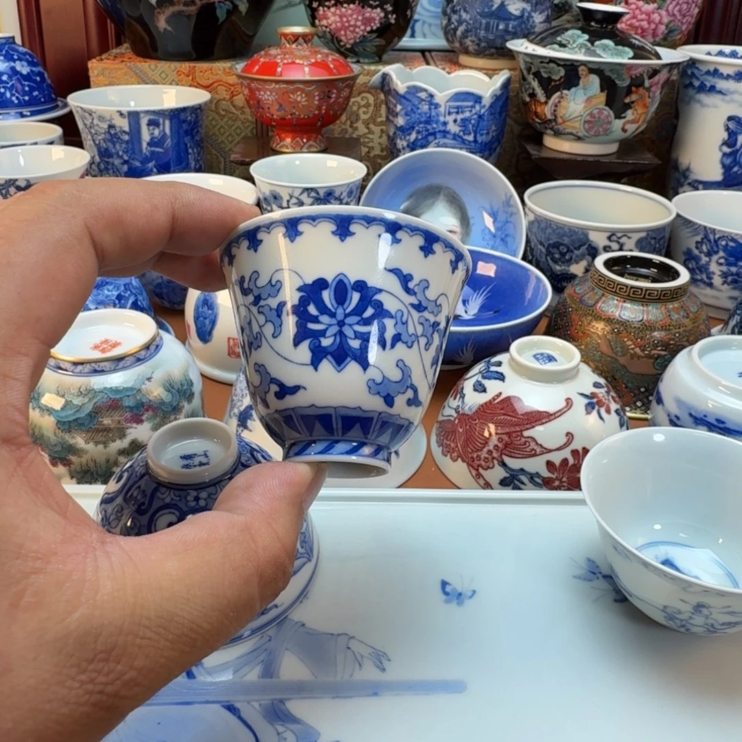 八***二陶杯子景德镇全手工手绘陶瓷