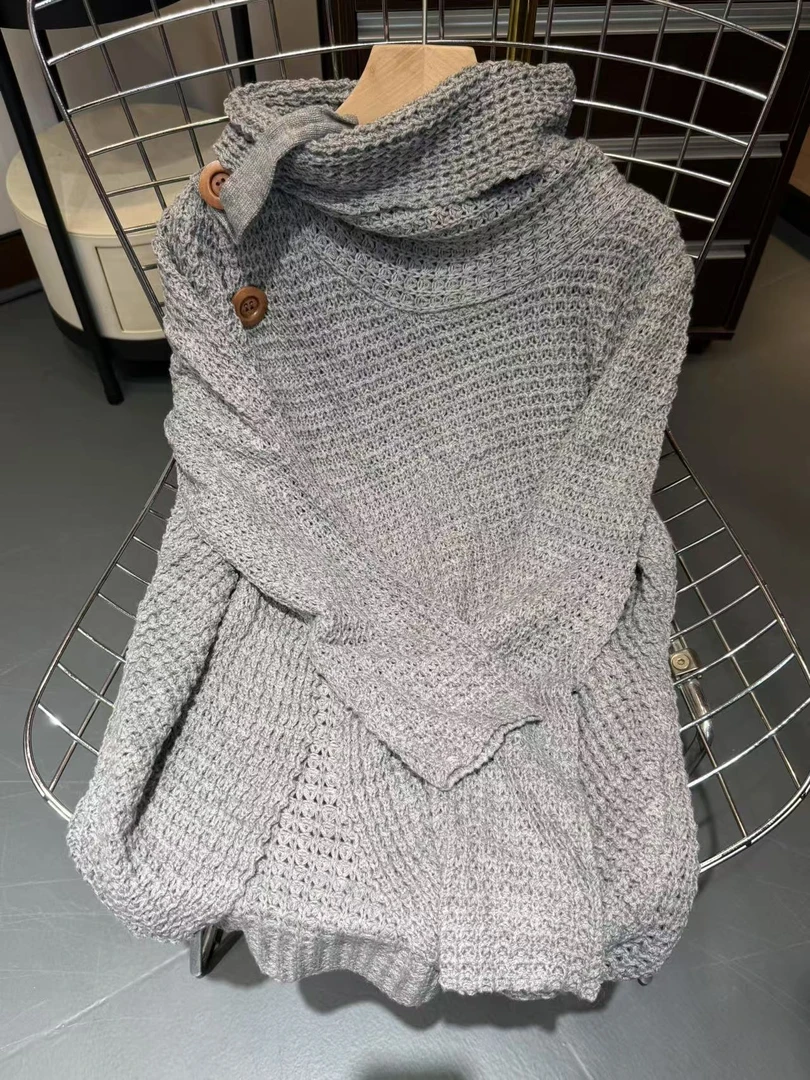 秋冬女款时尚设计针织衫-A0486