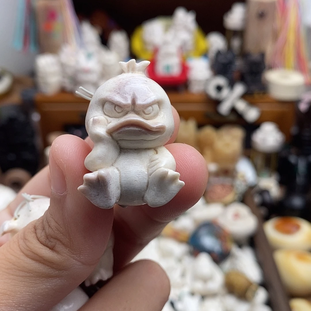 鹿骨把件洋**?c19生气鸭