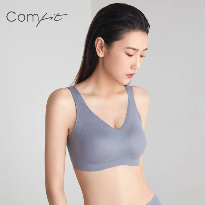Comfit无钢圈内衣女士舒适裸感聚拢收副乳无痕美背文胸罩CB00119